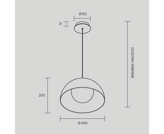 Подвесной светильник Maytoni Batten MOD472PL-L20B3K, изображение 6