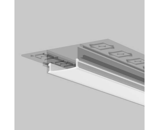 Рассеиватель для профиля 61×14 Maytoni Led Strip ALM-6114-O-DF-10M 642015, изображение 4