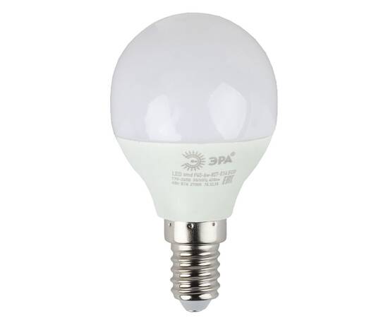 Лампа светодиодная Эра E14 6W 4000K ECO LED P45-6W-840-E14 Б0019077, изображение 2