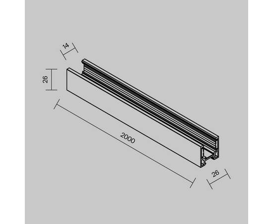 Шинопровод низкопрофильный накладной Maytoni Magnetic track system Exility TRXMN034-412W, изображение 5