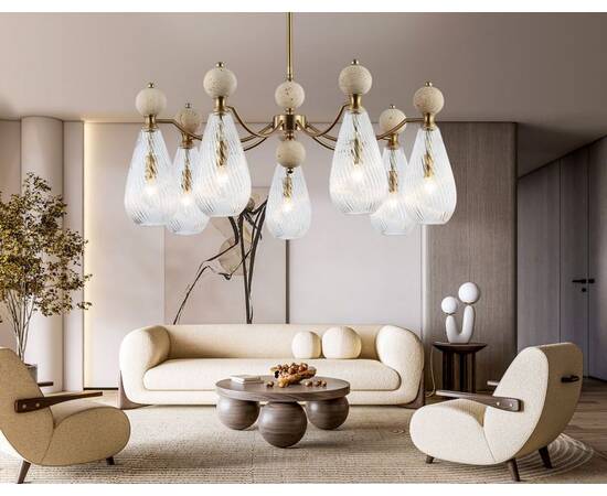 Люстра на штанге Ambrella Light High Light Ceramo Modern LH53287, изображение 7