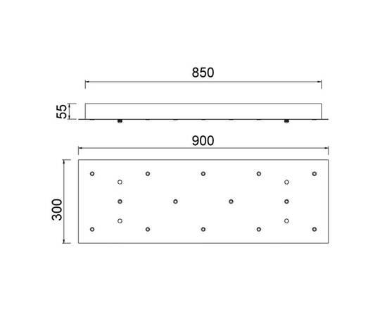 Основание потолочное 14L Mantra Modular Light Florones 9390, изображение 9