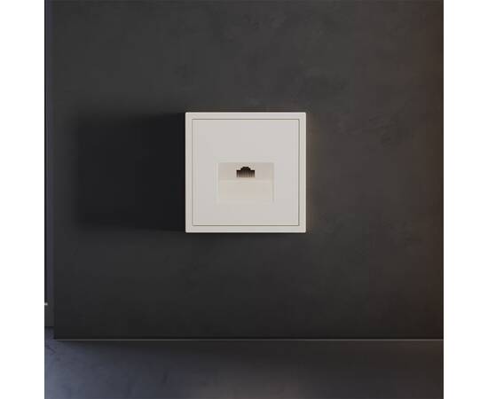 Накладка для розетки компьютерной RJ45 кат.6 Voltum S70 (хлопок) VLS001313