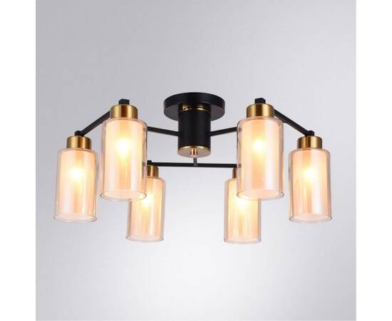 Потолочная люстра Arte Lamp Leo A7027PL-6BK, изображение 6
