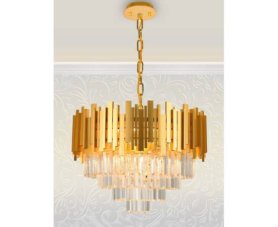 Подвесная люстра Natali Kovaltseva Vertigo 81440/8C Gold, изображение 4