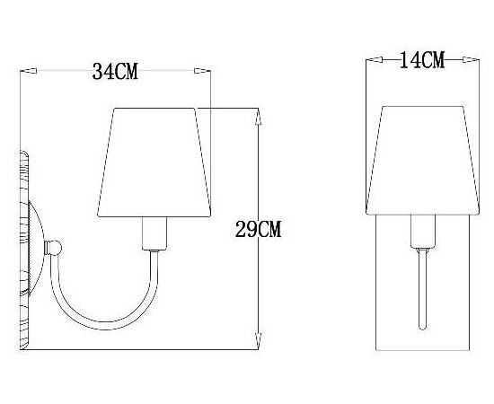 Бра Arte Lamp Gracie A7301AP-1PB, изображение 4
