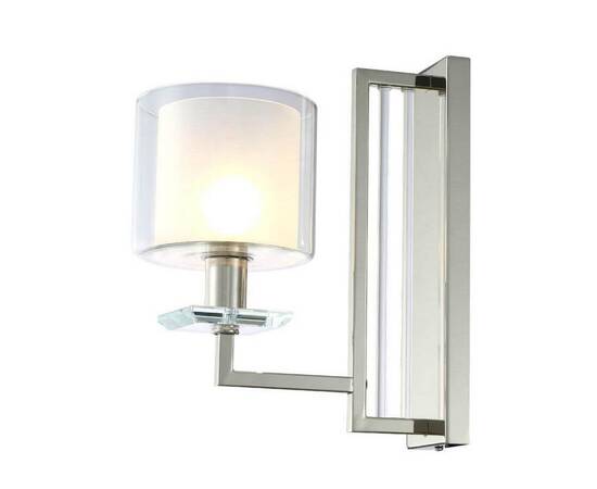 Бра Crystal Lux Nicolas AP1 Nickel/White, изображение 3