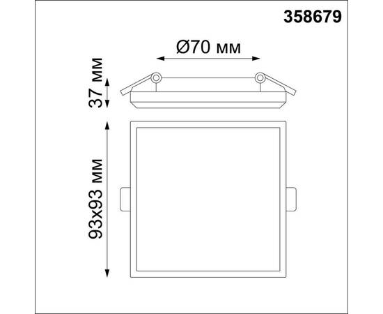 Встраиваемый светодиодный светильник Novotech Spot Pandora 358679, изображение 2