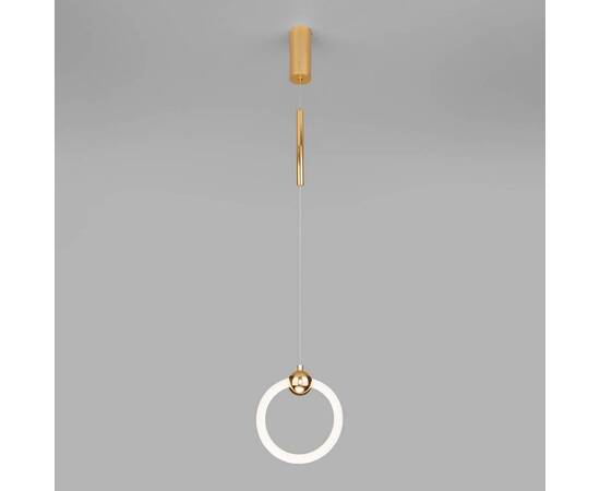 Подвесной светодиодный светильник Eurosvet Rim 90165/1 золото, изображение 3