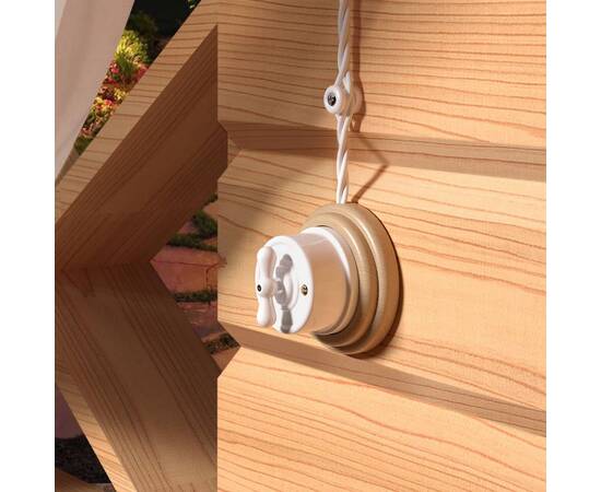 Ретро кабель Werkel витой трехжильный 2,5 мм белый W6453301 4690389165603, изображение 2