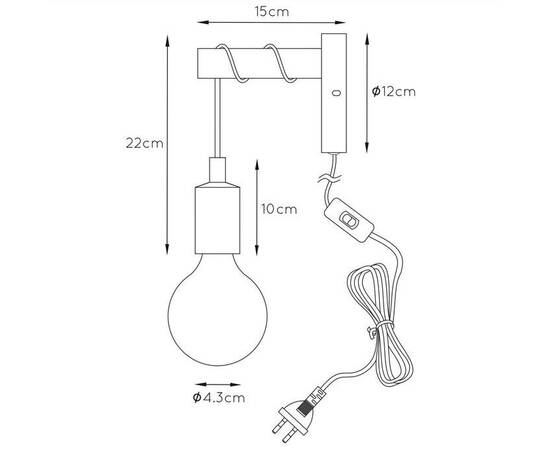 Бра Lucide Paulien 08227/01/35, изображение 2