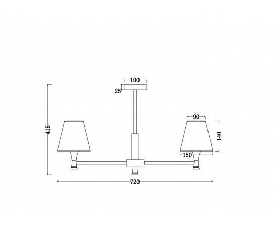 Потолочная люстра Freya Perfetto FR5098PL-05BBS, изображение 2