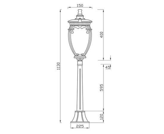 Уличный светильник Maytoni Fleur O414FL-01BZ1, изображение 2