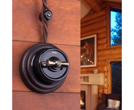 Ретро кабель Werkel витой двухжильный 1,5 мм коричневый W6452514 4690389165726, изображение 2