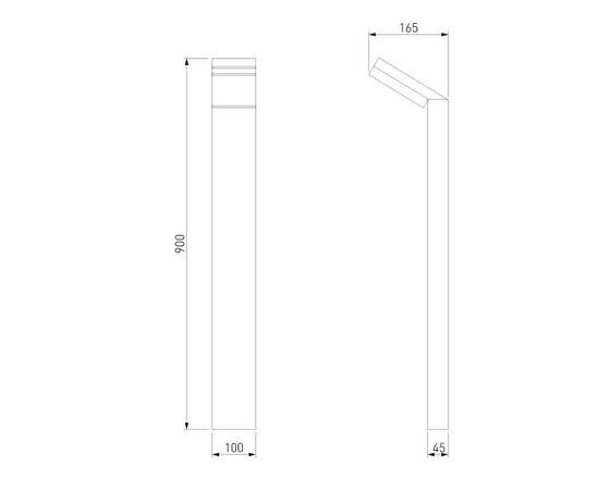 Уличный светодиодный светильник Elektrostandard Sensor 1542 Techno Led серый a053949, изображение 2