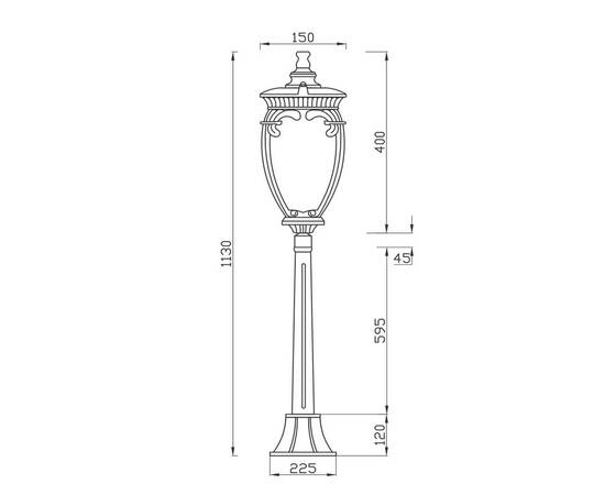 Уличный светильник Maytoni Fleur O414FL-01GB1, изображение 2