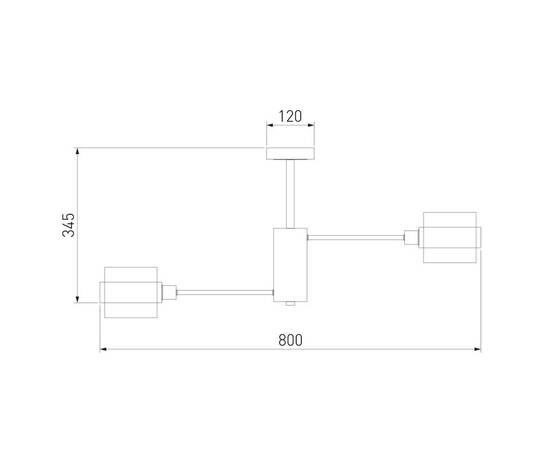 Потолочная люстра Eurosvet Arcada 70127/8 черный, изображение 2