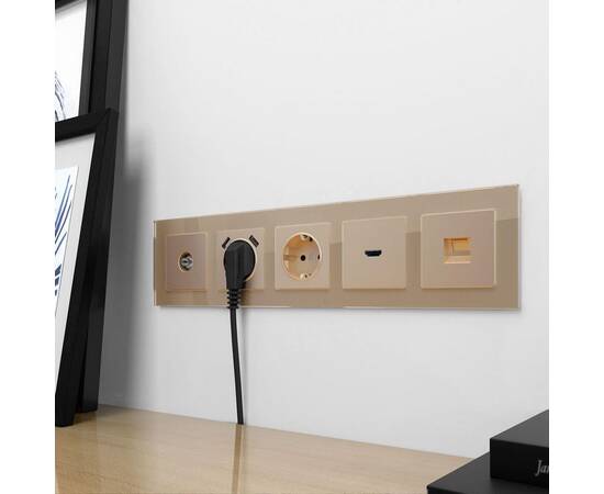 Накладка для розетки USB Werkel шампань W1179511 4690389157462, изображение 5