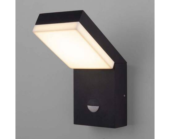 Уличный настенный светодиодный светильник Elektrostandard Sensor 1541 Techno Led черный a053946