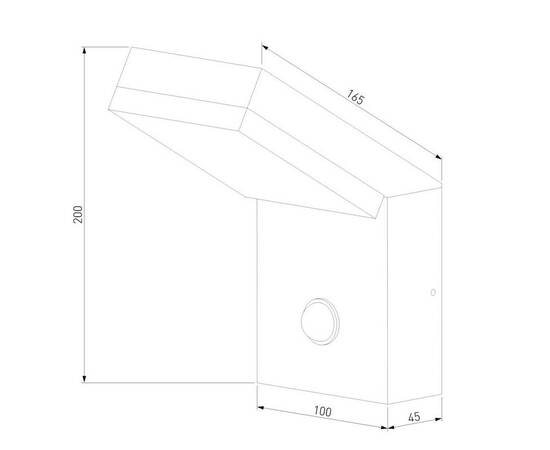Уличный настенный светодиодный светильник Elektrostandard Sensor 1541 Techno Led черный a053946, изображение 2