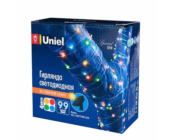 Гирлянда на солнечных батареях Uniel Роса USL-S-128/PT9900 Dew UL-00004672, изображение 6