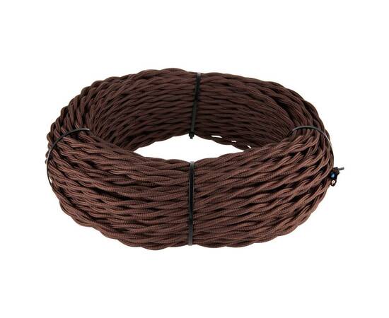 Ретро кабель Werkel витой трехжильный 1,5 мм коричневый W6453514 4690389165900