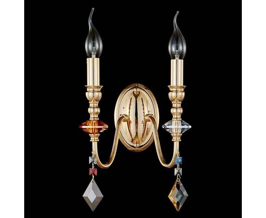 Бра Crystal Lux MERCEDES AP2 GOLD/COLOR, изображение 2