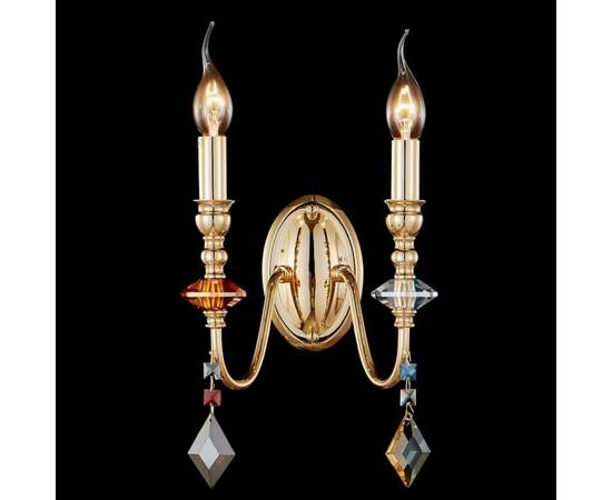 Бра Crystal Lux MERCEDES AP2 GOLD/COLOR, изображение 3