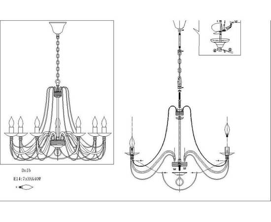 Подвесная люстра F-Promo Chateau 2163-7P, изображение 2