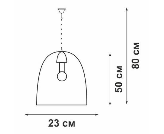 Подвесной светильник Vitaluce V1770-0/1S, изображение 2