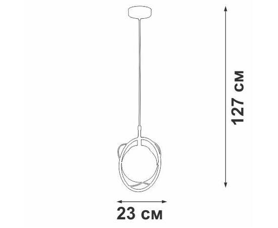 Подвесной светильник Vitaluce V2954-1/1S, изображение 2