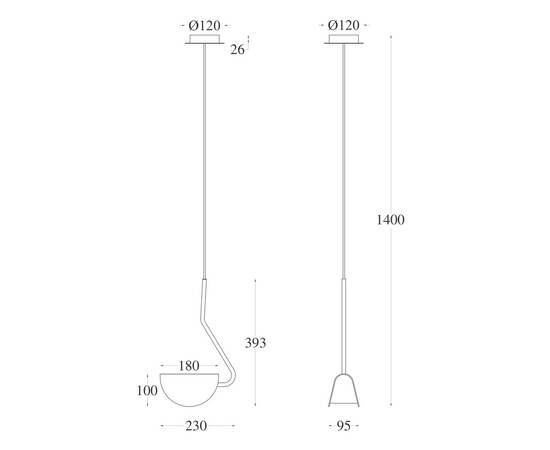 Подвесной светильник Maytoni Technical Mollis MOD126PL-01B, изображение 2