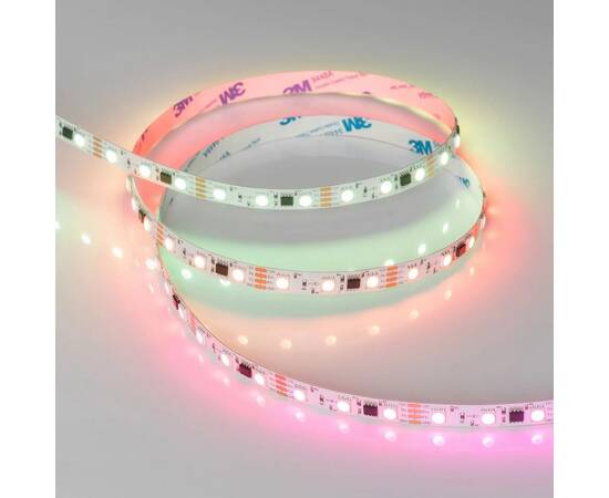 Светодиодная лента Arlight 12W/m 60LED/m 5060SMD разноцветный 5М SPI-B60-10mm 12V 039179, изображение 2