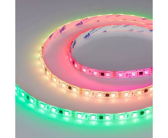 Светодиодная лента Arlight 12W/m 60LED/m 5060SMD разноцветный 5М SPI-SE-B60-10mm 12V 039597, изображение 3