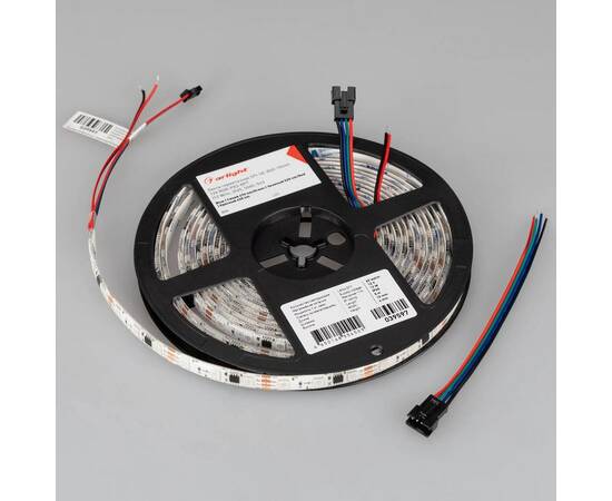 Светодиодная лента Arlight 12W/m 60LED/m 5060SMD разноцветный 5М SPI-SE-B60-10mm 12V 039597, изображение 5