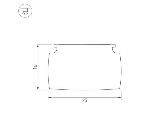 Экран Arlight SL-LINE-W20-145deg-2400 BLOCK FROST-PM 041797, изображение 2