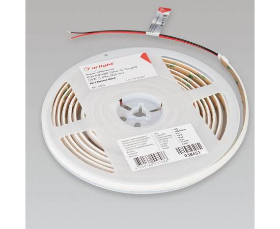 Светодиодная лента герметичная Arlight 10W/m 280LED/m 2835SMD дневной белый 5M RTW-PW-A280-10mm 24V, изображение 5
