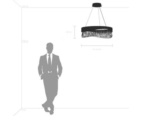 Подвесная светодиодная люстра Lightstar Helio 703163, изображение 5