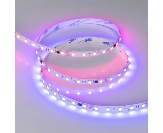 Светодиодная лента Arlight 12W/m 60LED/m 5060SMD разноцветный 5М SPI-B60-10mm 24V 039180, изображение 2