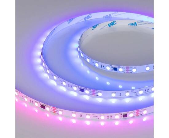 Светодиодная лента Arlight 12W/m 60LED/m 5060SMD разноцветный 5М SPI-B60-10mm 24V 039180, изображение 4