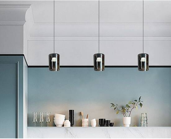 Подвесной светодиодный светильник Italline IT08-8027 black 3000K, изображение 4