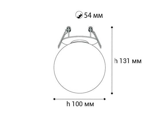 Встраиваемый светодиодный светильник Italline IT08-8026 black 3000K, изображение 2