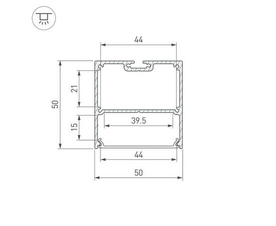 Профиль Arlight SL-LINE-5050-LW-3000 WHITE 043978, изображение 3