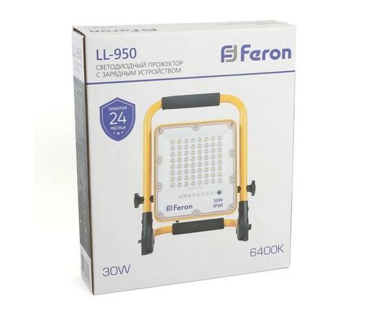 Светодиодный прожектор Feron LL-950 30W 6400K 48675, изображение 3