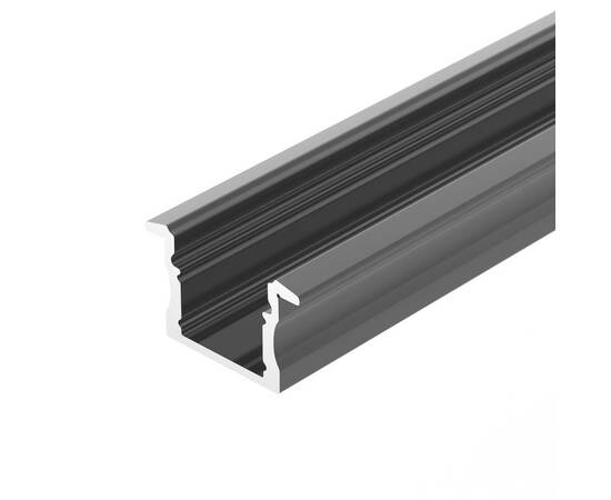 Профиль встраиваемый Arlight LINE-2315-F-2000 ANOD BLACK 044278, изображение 2