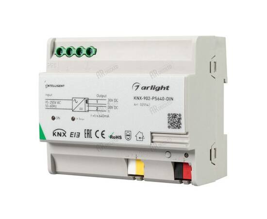 Блок питания Arlight KNX-902-PS640-DIN 30V 6W IP20 0,64A 025542