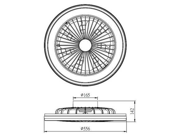 Потолочная светодиодная люстра-вентилятор Mantra Gamer 7862, изображение 2
