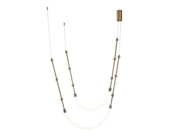 Подвесной светодиодный светильник Indigo Corda 14010/2P Brass V000063L