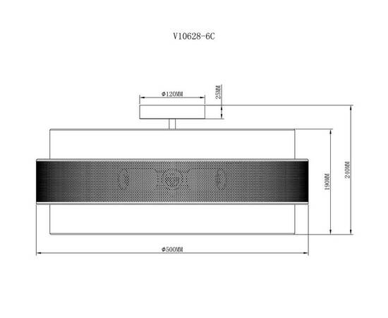 Потолочная люстра Moderli Gela V10628-6C, изображение 2