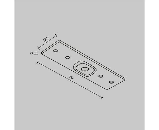 Пластина соединительная Maytoni Technical Magnetic track system Exility TRA034C-21W, изображение 2